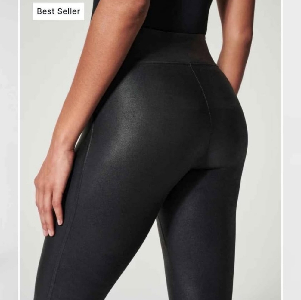 Spank Faux Leather Leggings